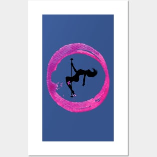 Pink Circle - Poledance art Posters and Art